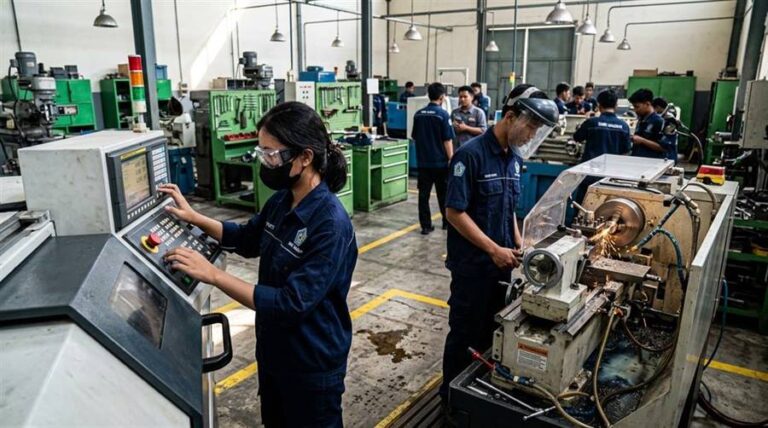 11 Contoh Proyek Bubut Sederhana untuk Praktik SMK Teknik Mesin